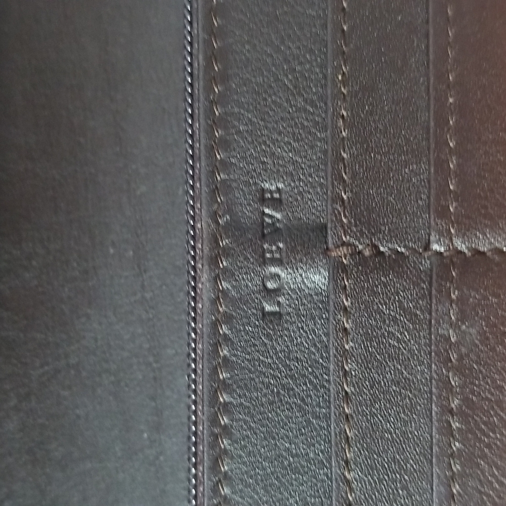 LOEWE FRONT FLAP  WALLET IN TANGERINE CALFSKIN - Picture 8 of 11